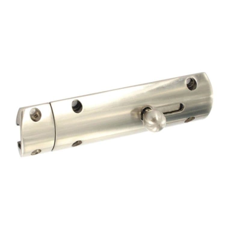 Securit Brushed Nickel Door Bolt - 100mm