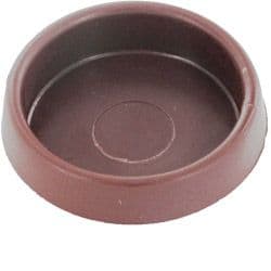 Securit Castor Cups Brown - Small