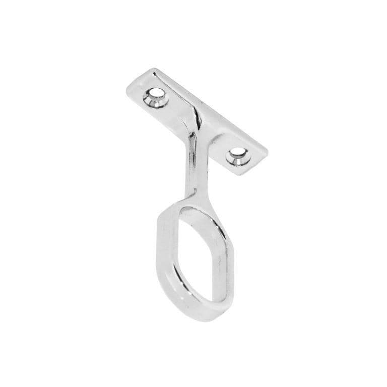 Securit Chrome Oval Centre Bracket - 30mm Single