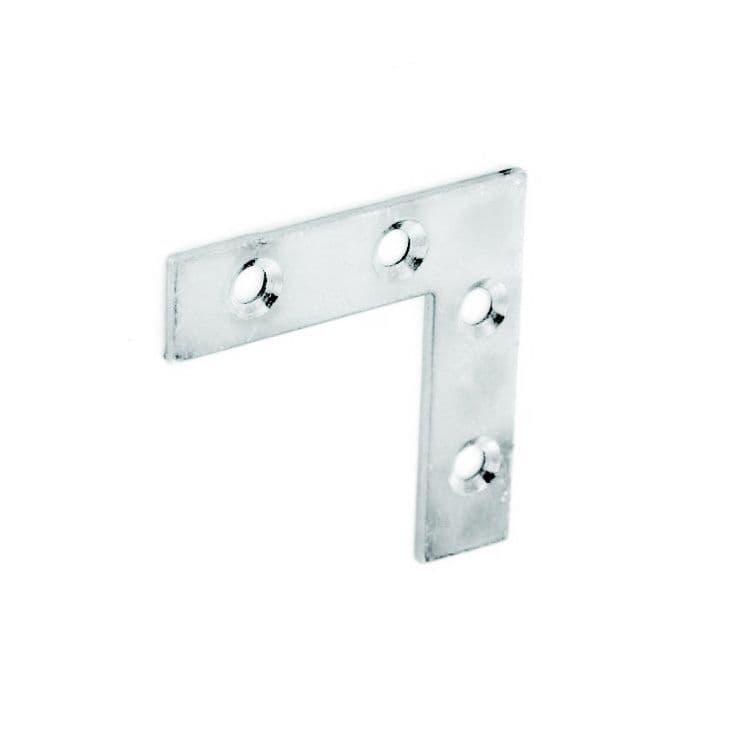 Securit Corner Plates Zinc Plated (2) - 75mm