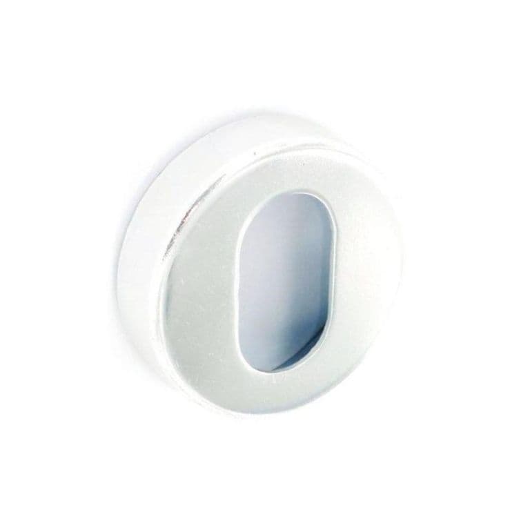 Securit Escutcheon Oval Lock Aluminium - 50mm - Pack of 2