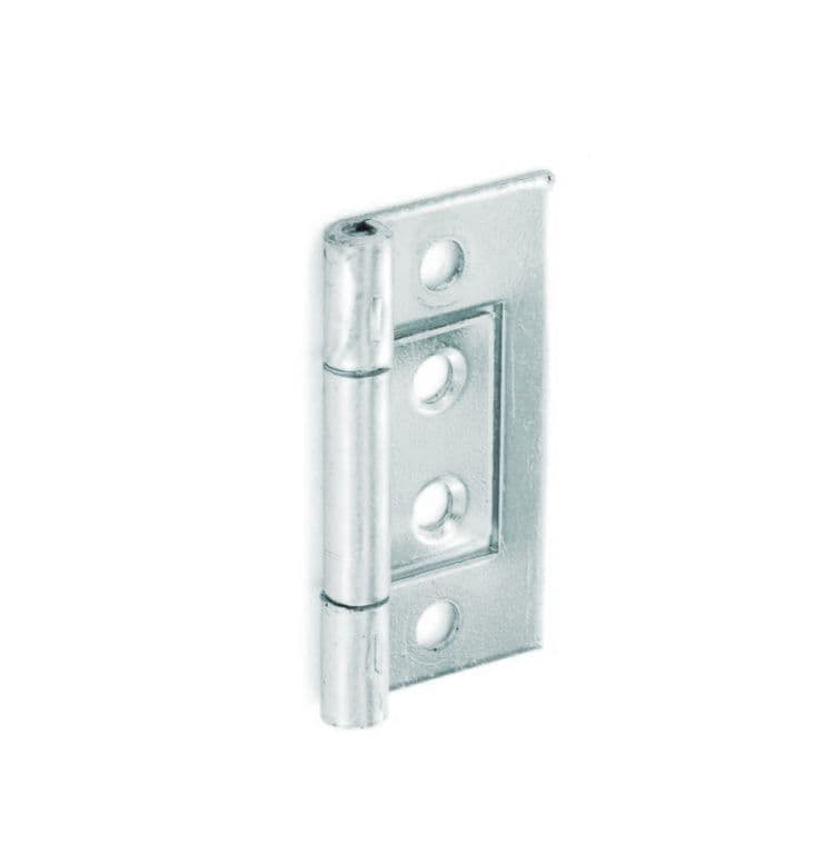 Securit Flush Hinges Zinc Plated (Pair) - 50mm