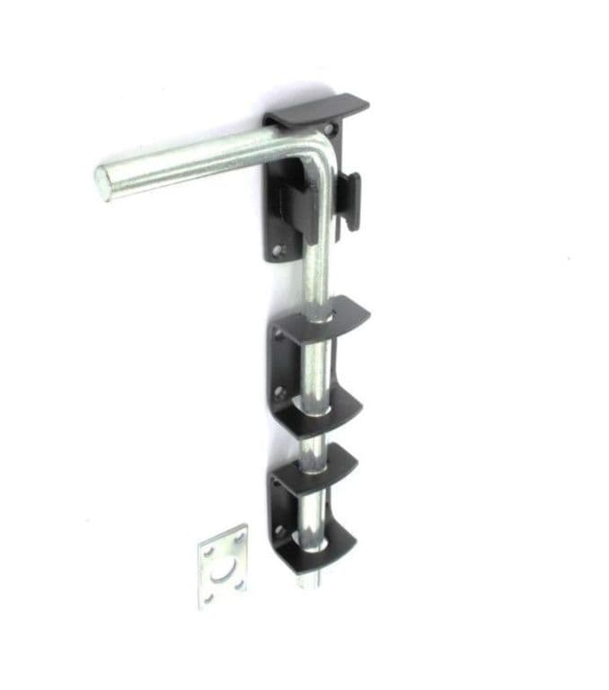 Securit Garage Door Bolt Black - 300mm