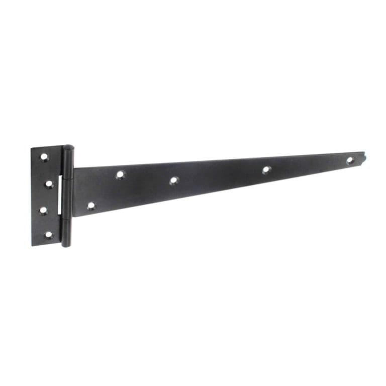 Securit Heavy Black Tee Hinges (Pair) - 300mm (12'')