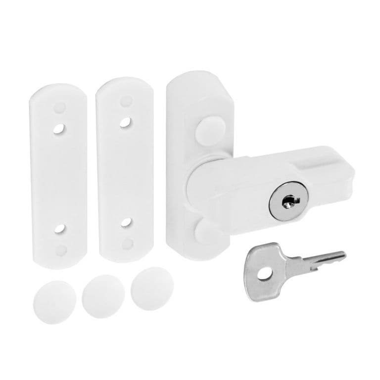 Securit Locking Door Jammer - 65mm White
