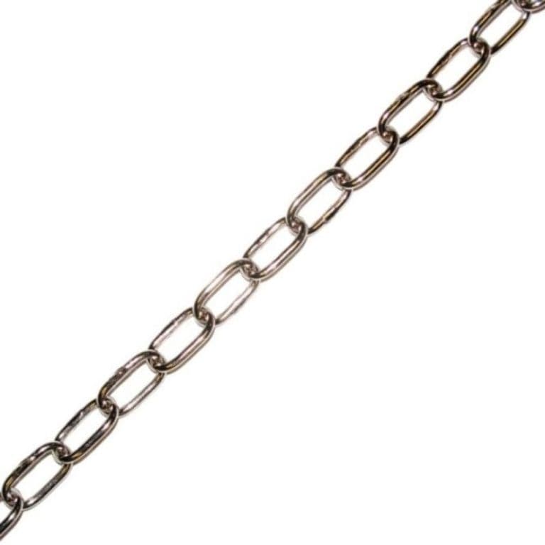 Securit Oval Link Chain Np 1.8mmx10m Reel - 1/2"