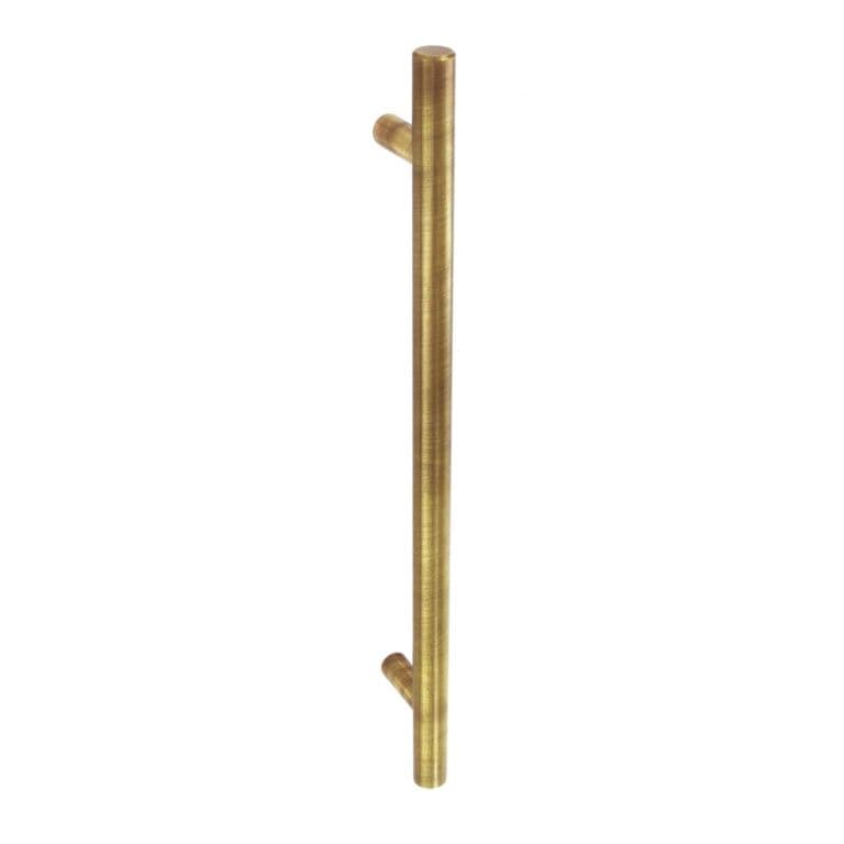 Securit Plain Bar Handle Antique Brass - 96mm