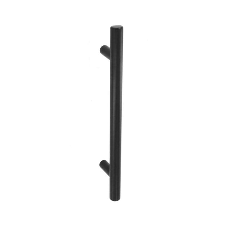 Securit Plain Bar Handle Matt Black - 128mm