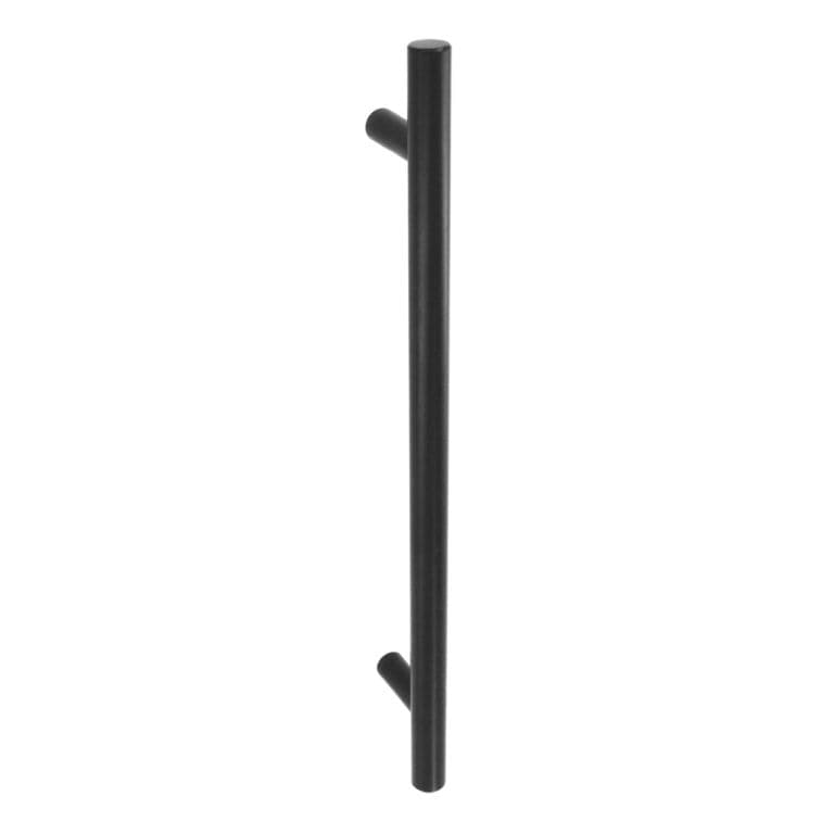 Securit Plain Bar Handle Matt Black - 96mm