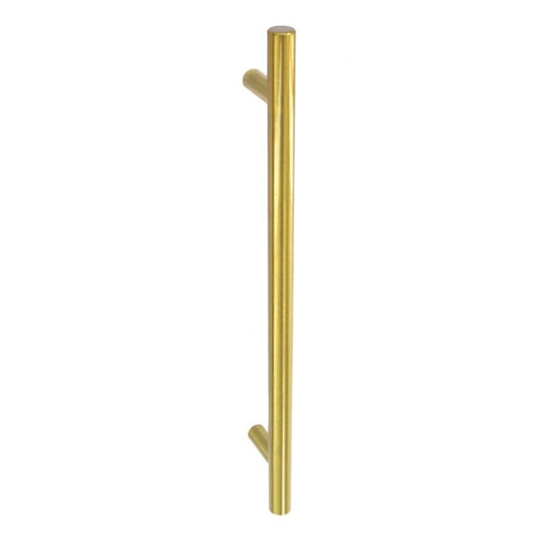 Securit Plain Bar Handle Satin Brass - 96mm