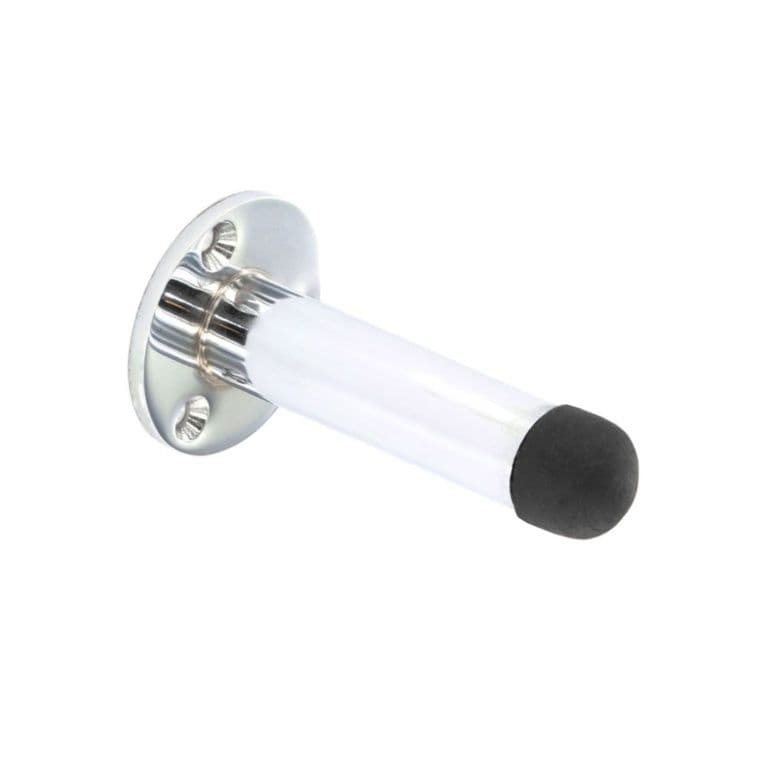 Securit Projection Door Stop - 75mm Chrome Plated