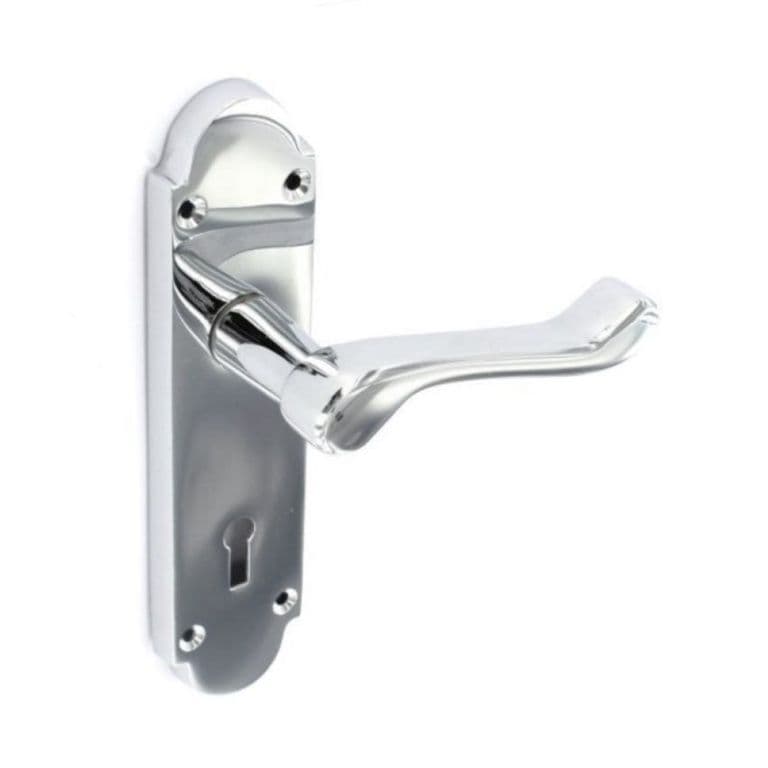 Securit Richmond Chrome Lock Handles (Pair) - 170mm