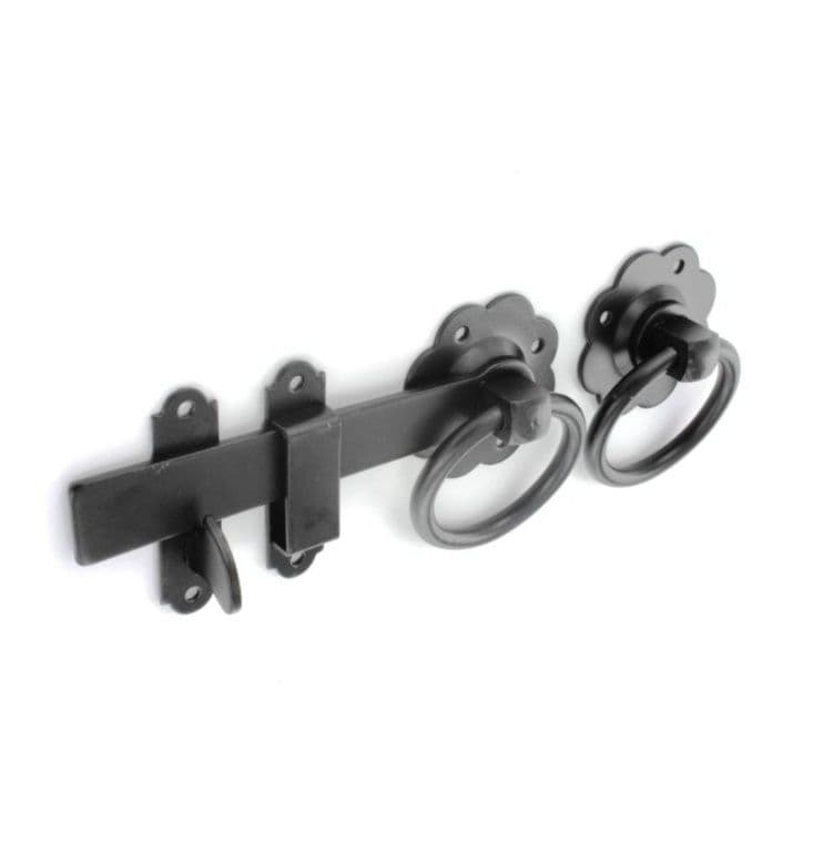 Securit Ring Gate Latch Black - 150mm