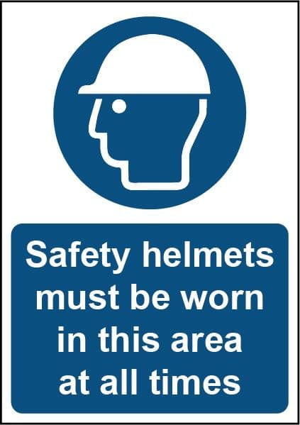 Securit Safety Helmets Must Be Worn