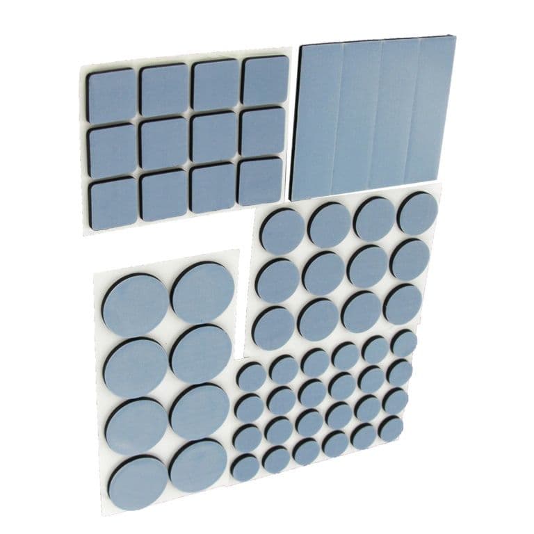 Securit Self Adhesive Skid Protect - Pack 60 Assorted