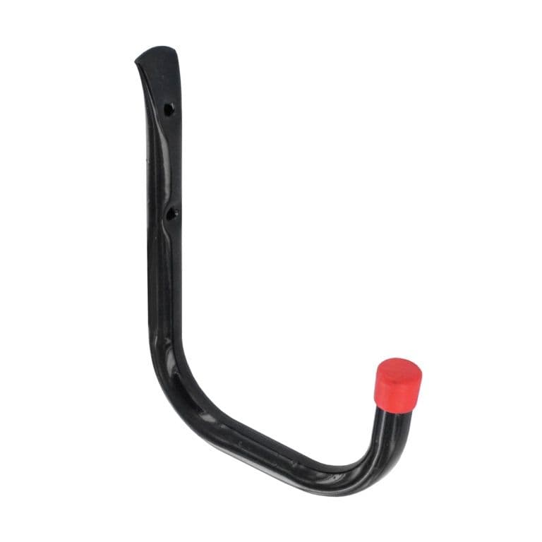 Securit Single Tubular Hook Black - 150mm