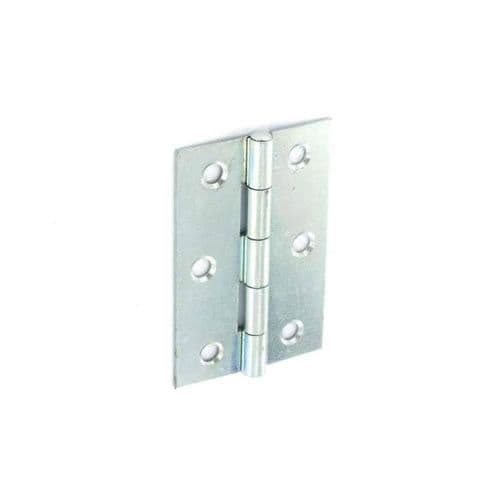 Securit Steel Butt Hinges Zinc Plated - 75mm 20 Pack