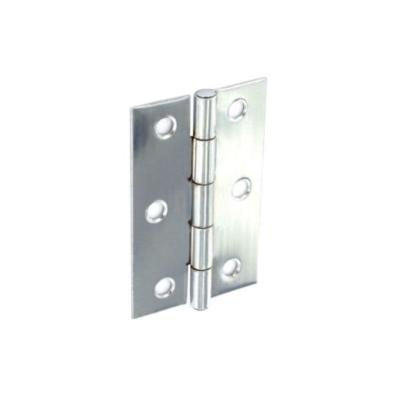 Securit Steel Butt Hinges Zinc Plated - 75mm (Pair)