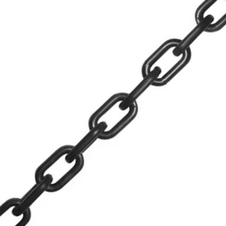 Securit Straight Link Chain Zp Black - 4mm x 19mm x 2m