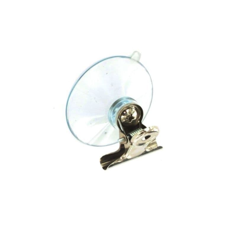 Securit Suction Hook with Clip Clear (2) - 45mm