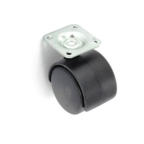 Securit Twin wheel castor plate fix - 40mm, only available by special order
