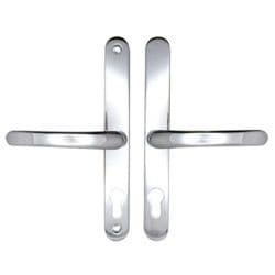 Securit Upvc Sprung Door Handle 68 PZ (Pair) - 215mm Polished Chrome