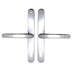 Securit Upvc Sprung Door Handle 70 PZ (Pair) - 215mm Polished Chrome