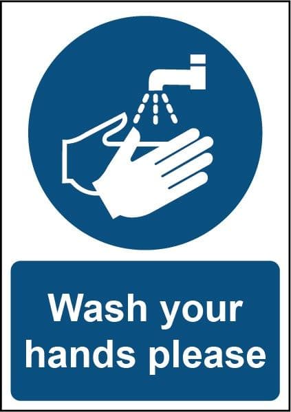 Securit Wash Your Hands Please