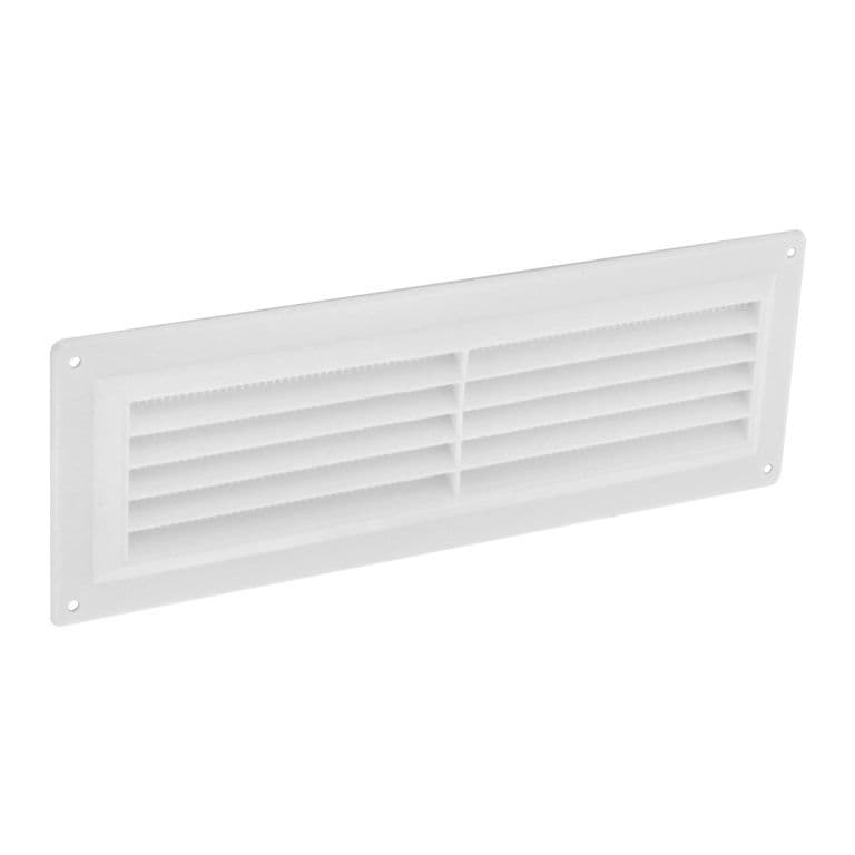 Securit White Plastic Louvre Vent - 9" x 3"