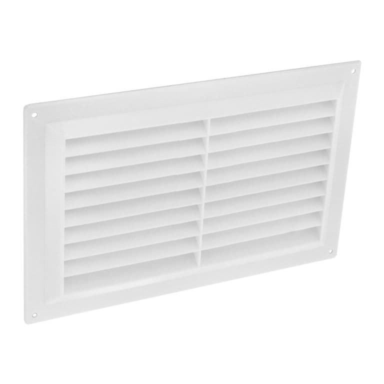 Securit White Plastic Louvre Vent - 9" x 6"