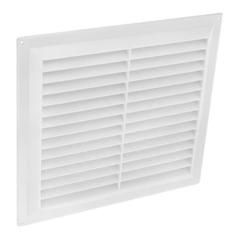 Securit White Plastic Louvre Vent - 9" x 9"