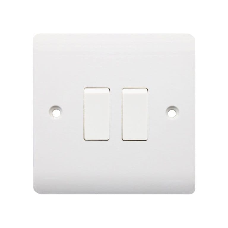 Securlec 2 Gang 2 Way Light Switch