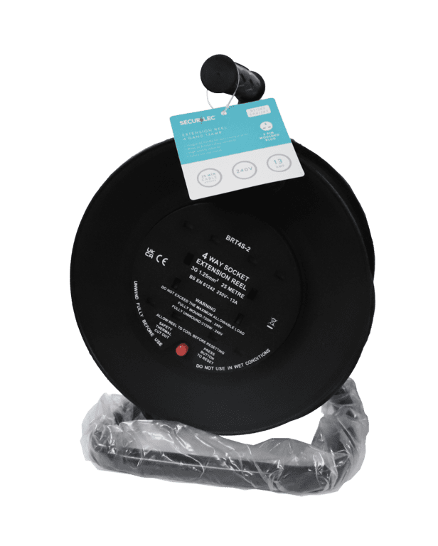 Securlec 2 Gang Extension Reel - 25m