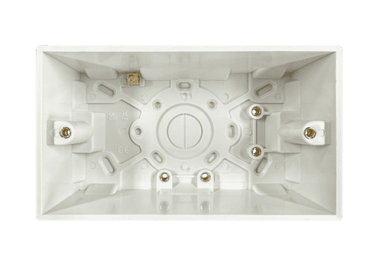 Securlec 2 Gang Pattress Box - 47mm