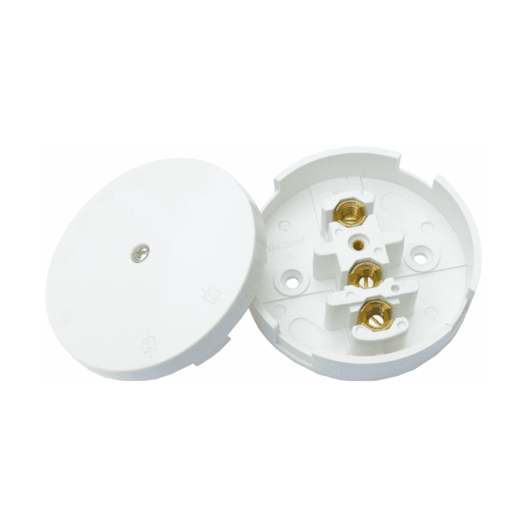 Securlec 3 Terminal Junction Box White - 30A 90mm