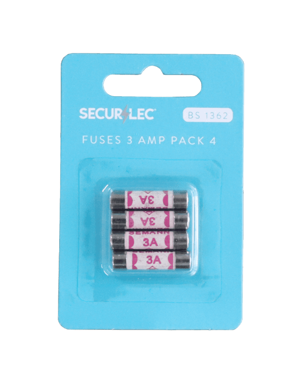 Securlec 3A Fuses - Pack 4