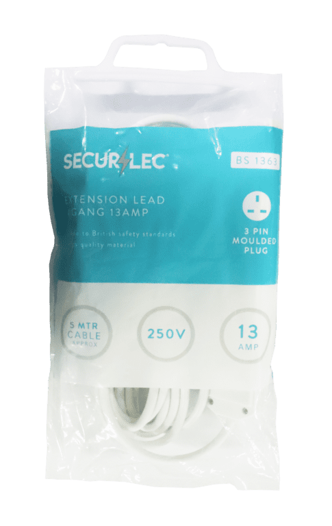Securlec 4 Gang Extension Lead - 5m 13 Amp