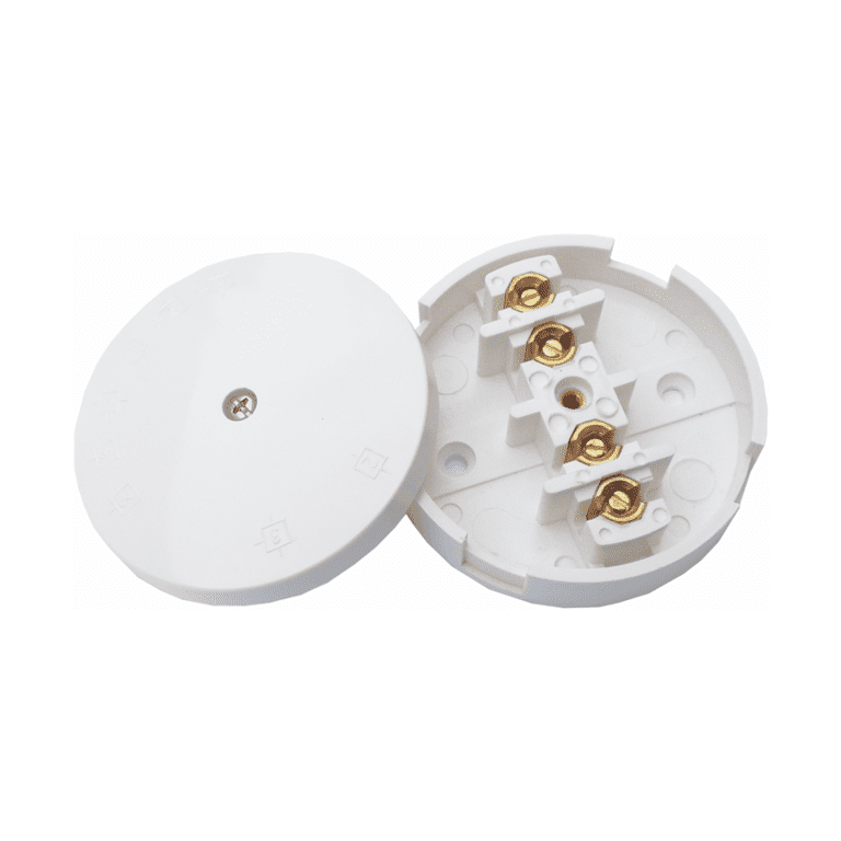 Securlec 4 Terminal Junction Box White - 20A 80mm