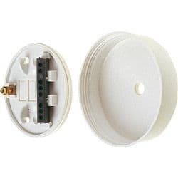 Securlec Ceiling Rose White - 6A 88mm