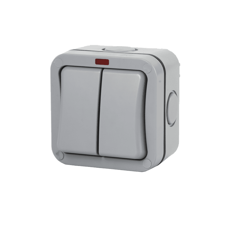 Securlec Double Outdoor Weatherproof Switch 2 Way - IP66