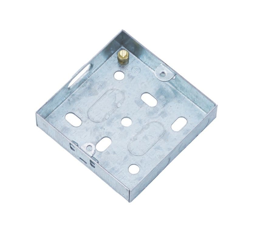 Securlec Metal Back Box 1 Gang - 16mm