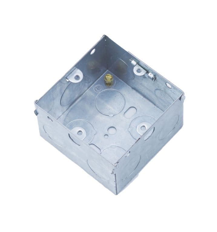Securlec Metal Back Box 1 Gang - 47mm