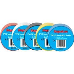 Securlec PVC Insulation Tape Pack 10 - Assorted 5m