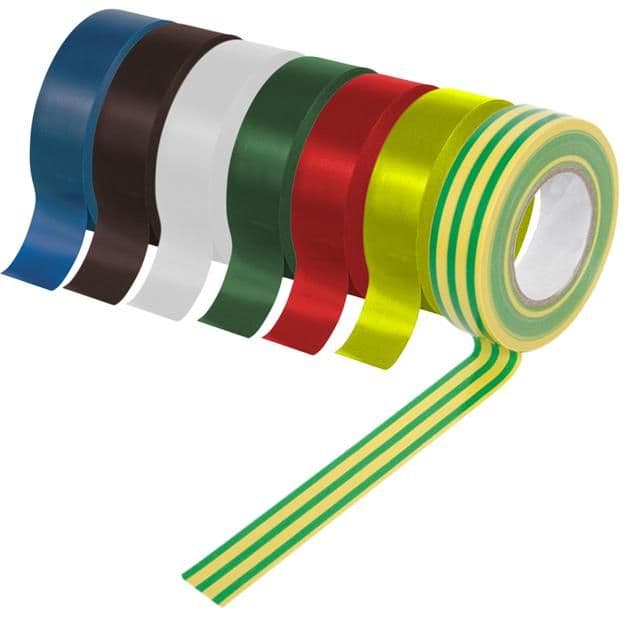 Securlec PVC Insulation Tape Pack 10 - Green & Yellow 5m
