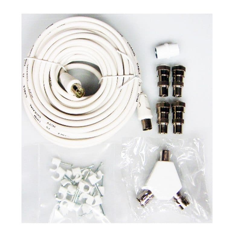 Securlec TV Lead Kit (Comprising, 7077, 7118, 7113, F51) - Bubble Packed