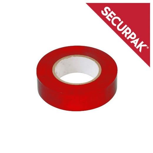 Securpak 5m PVC Tape - Red