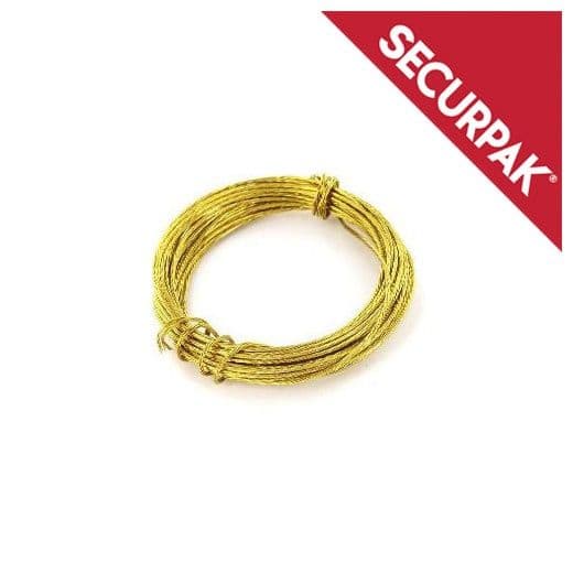 Securpak Brass Picture Wire - 3.5m