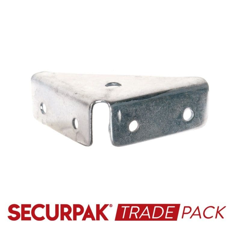 Securpak Corner Mount. BracketZinc Plated 50mm - 10 Pack
