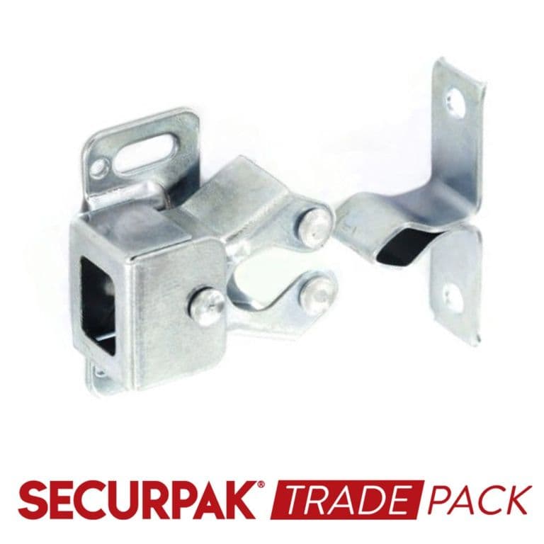 Securpak Double Roller Catch Zinc Plated - 15 Pack