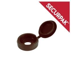 Securpak Fold Over Screw Caps - Pack 40 Brown